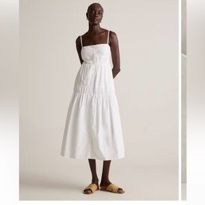 Quince 100% Organic Cotton Poplin Spaghetti Strap Maxi Dress, NWT, Various